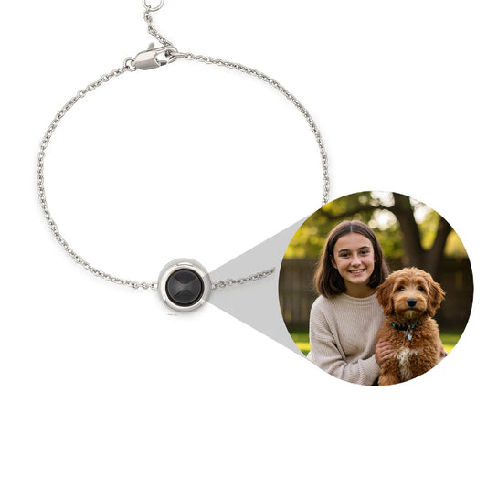 Personalized Cable Chain Photo Bracelet