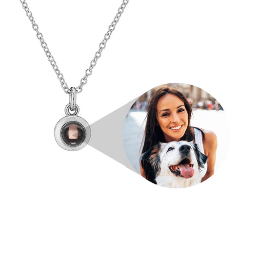 Personalized Circle Photo Necklace