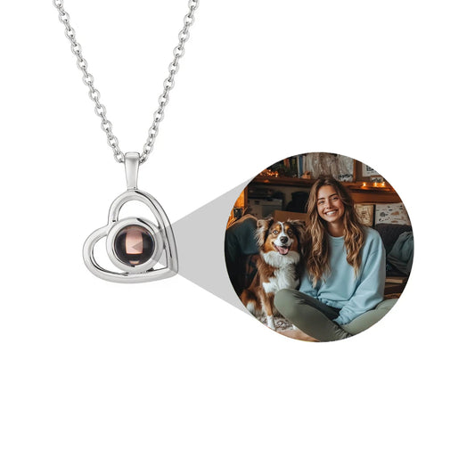 Personalized Heart Photo Necklace